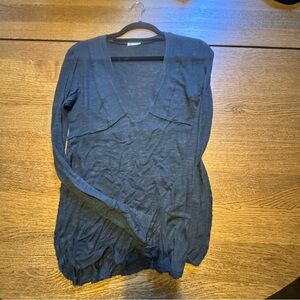 Free People Black Knit Top